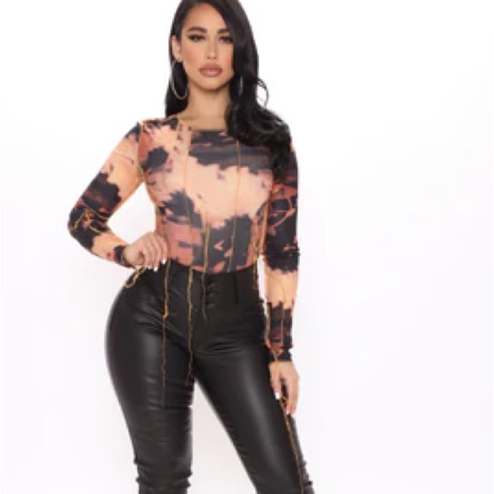 Fashion Nova Tie Dye Bodysuit